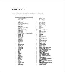 Reference List For Job Under Fontanacountryinn Com