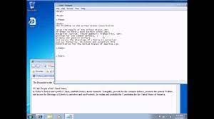 using ms notepad to create a html web