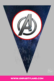 free printable avengers birthday banner