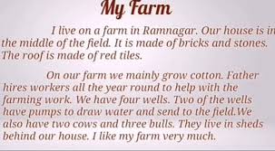 my farm english essay brainly in