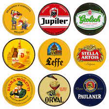 Decorman] Leffe Chouffe Jupiler holenderski Metal Art Tin belgijski piwo  znak Vintage okrągły malarstwo prezent dekoracje barowe R 008 30 CM|Tablice  i znaki| - AliExpress