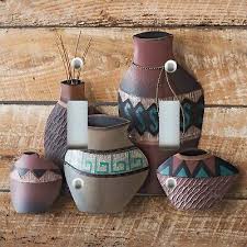 Southwest Latin Pottery Vases Folk Art