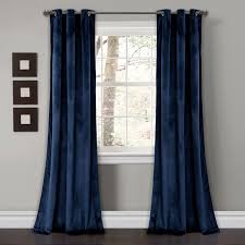 See these inspiring bedroom curtain ideas to take your own design scheme to the next level. Lush Decor Prima Velvet Soft Solid Color Room Darkening Metal Grommets Window Curtain Panel For Living Room And Bedroom Navy 84 L X 38 W Set Of 2 Walmart Com Walmart Com