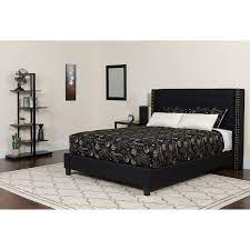 Full Accent Extended Panel Platform Bed