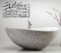 relax spa bathroom rules lettering bath
