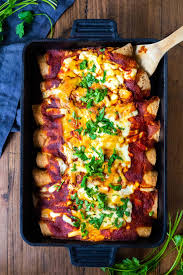 healthy tasty vegetarian enchiladas