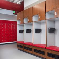 athletic team lockers locker rooms