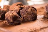 bittersweet chocolate cassis truffles