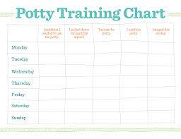 potty training charts everything