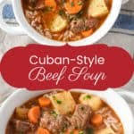 sopa de res cuban style beef soup