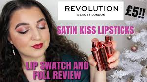 revolution satin kiss lipsticks