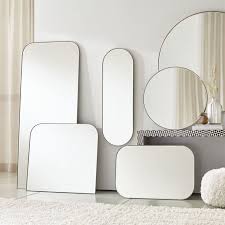 Edge Brass Rounded Rectangle Mirror