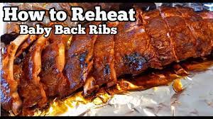 how to reheat baby back ribs without