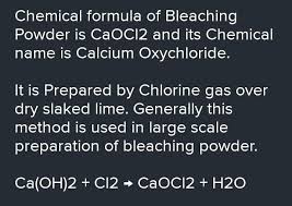 chemical formula of bleaching powder