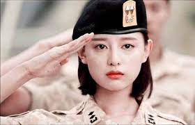 kim ji won yoon myeong joo salute army