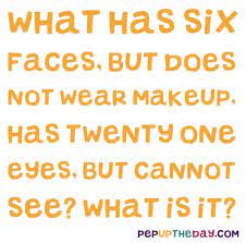 six faces but does not wear makeup