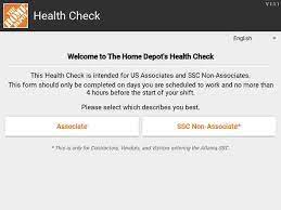 You are expected to follow all applicable health and safety protocols while working. The Pending Sound Associate Health Check Home Depot Home Depot Store Associates Share Insider Knowledge