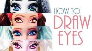 how to draw eyes for doll repaints
