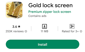 gold screen lock on any mobile