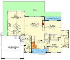 Rustic One Story House Plan With Open