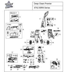 bissell 47a23 parts list and parts diagram