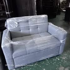 erika 2 seater sofa light grey fabric