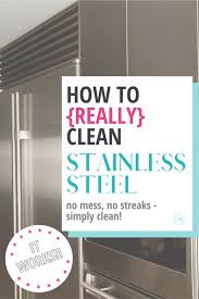 way to clean stainless steel appliances