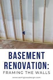 Tips For Framing Basement Walls