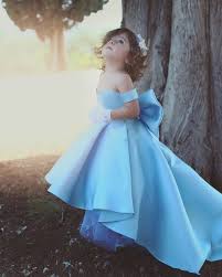 Light Blue Girls Pageant Dresses Off The Shoulder Flower Girls Dresses Kids Formal Wear Bow First Commuion Dress Baby Birthday Party Dress Baby Dresses Baby Girl Dresses From Kissbridal001 98 72 Dhgate Com