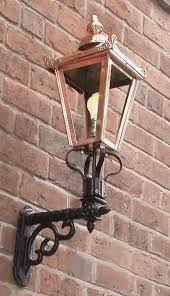 Copper Victorian Wall Light For Garden