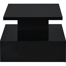 Solid Wood Coffee Table Color Black