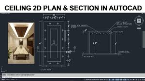 ceiling 2d drawing in autocad with