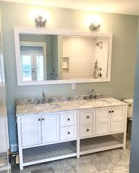 This is by far one of the most popular bathroom colors (or house colors, for that matter) that i've seen in a long time. Sherwin Williams Sea Salt Bathroom Paint Color Scheme Interiors By Color
