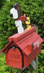 Painted Mailboxes Wooden Mailbox