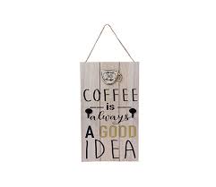 Coffee Wall Hanging Wooden Key Holder