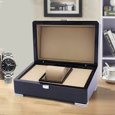 wooden watch box display case