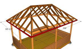 how to build a gazebo roof myoutdoorplans