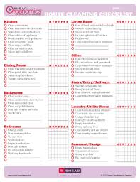 Professional House Cleaning Checklist Printable Fill Online
