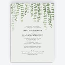 eucalyptus wedding invitation from 1