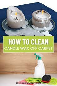 how to clean candle wax off carpet in 3