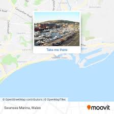 to swansea marina by bus or train