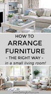 how to arrange furniture in a small