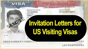 invitation letters for usa visiting