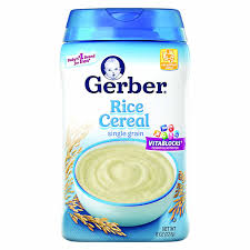 gerber single grain rice baby cereal