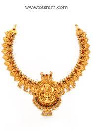 22k gold lakshmi k necklace