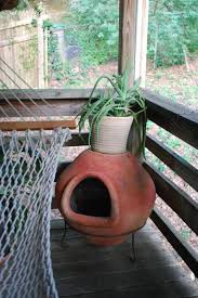 Outdoor Clay Chiminea Fireplace Options