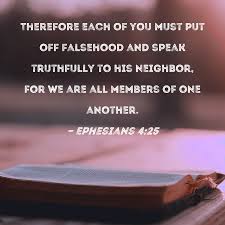 speak truthfully to his neighbor