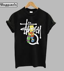 Stussy Bart Simpson T Shirt