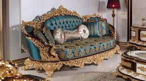 casa padrino luxury baroque sofa blue