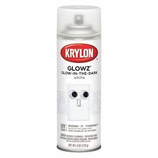 Spray fabric paints are available in a variety of colors. Krylon Glow In The Dark Spray Paint In Gloss White For Ceramic Fabric Metal Paper Plaster Plastic Woo 54tj76 K03152007 Grainger